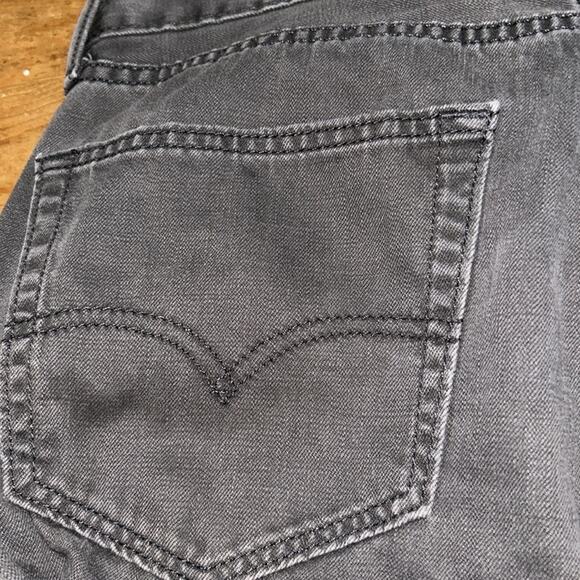 Mens Levi's 505 Black Straight Jeans Classic Style Size 31 - Picture 10 of 12